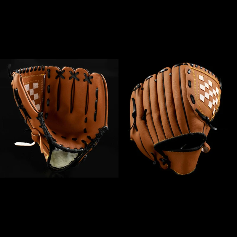 Outdoor Sport Baseball Glove Leather Batting Gloves Softball Practice Equipment Baseball Training Competition Glove For Kids