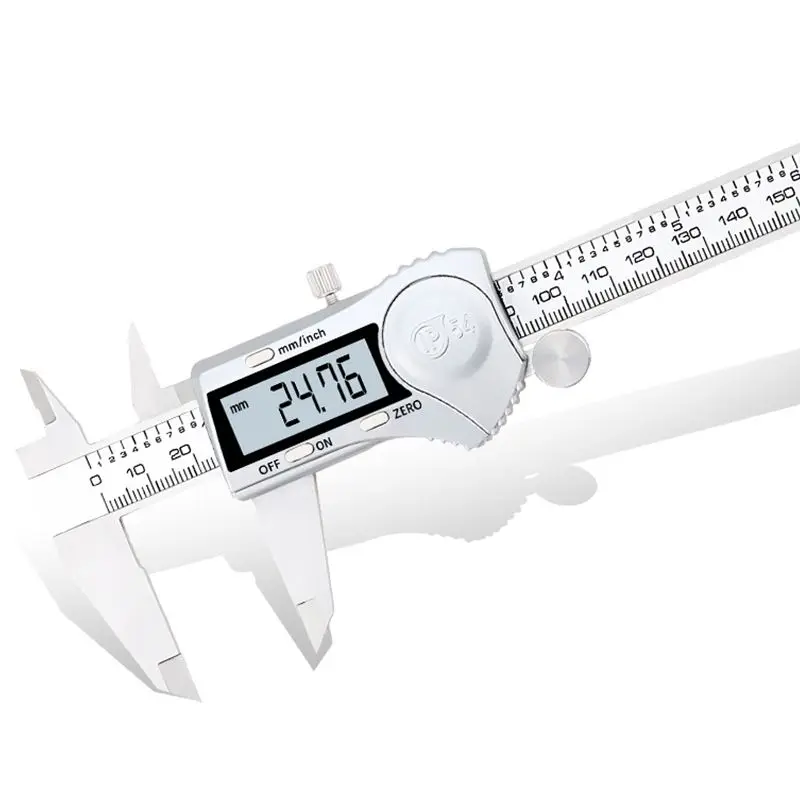 

Electronic Digital Calipers,0-150/200/300mm,Stainless Steel Measuring Tool With Large LCD Screen,Inch & Metric Vernier Calipers