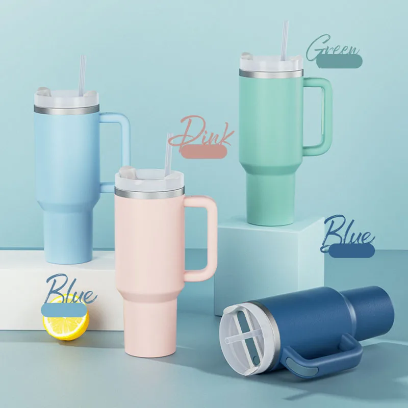 

Thermos Bottle with Straw Cup Thermal Tumbler with Handle Vacuum Mug, Thermos Bottle Stainless Steel Coffee Thermos Travel Mug