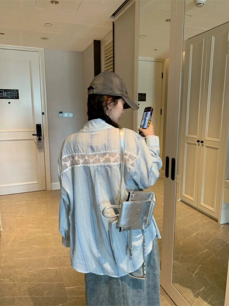 Рисунок 5 - Ажурные полосатые женские кружевные блузки Deeptown