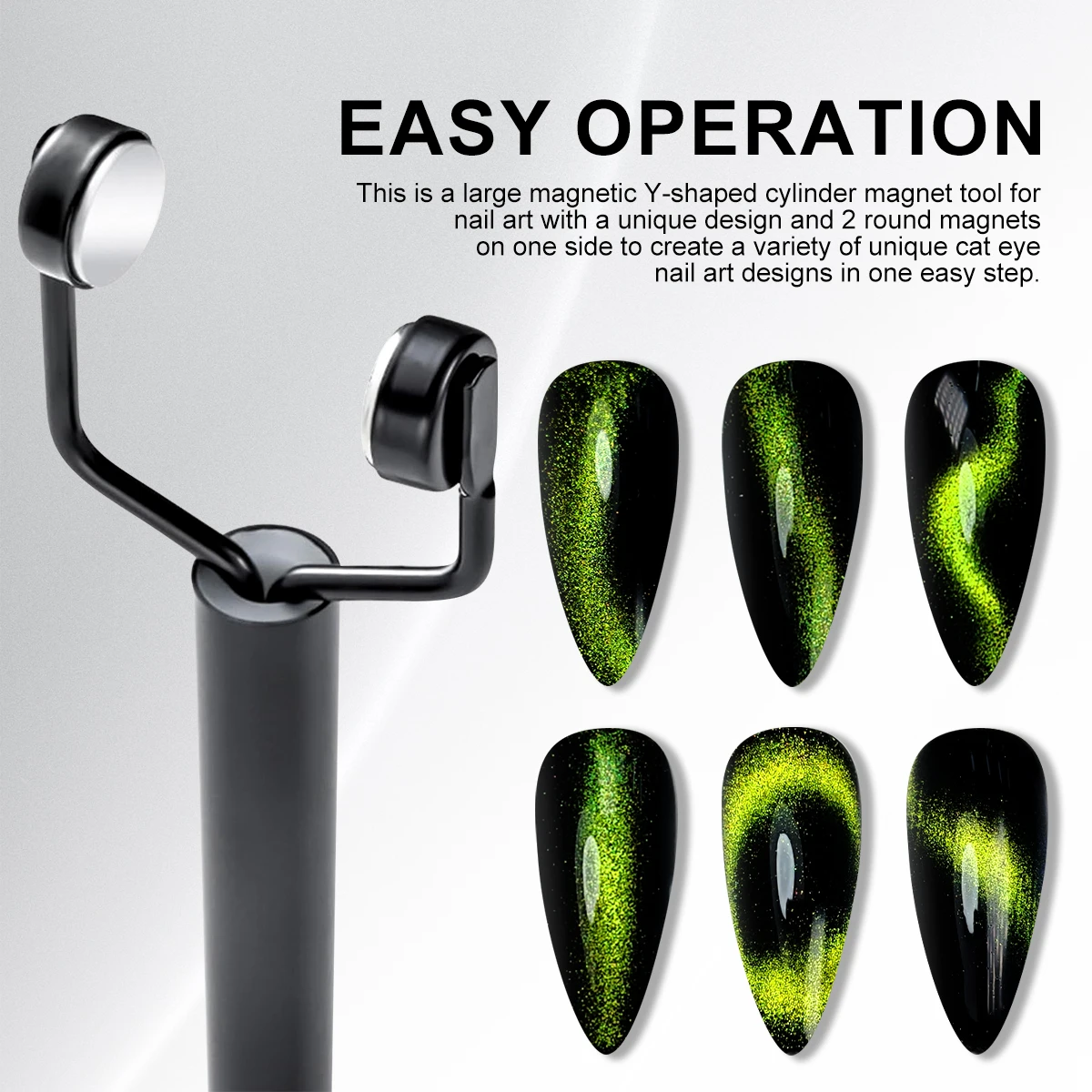 Y-shaped Multifunctional Magnet for Nails Cat Eye UV Gel Polish Design Effect Manicure Strong Magnet Stick Nail Art Tools magnetic nail art tools cat eye nail tool magnetic nail tools magnetic nail pen