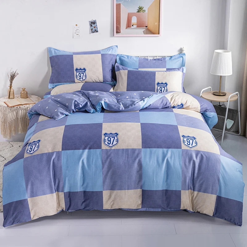Striped Cotton Duvet Cover Set - Soft & Skin-Friendly Bedding (3 Pieces)