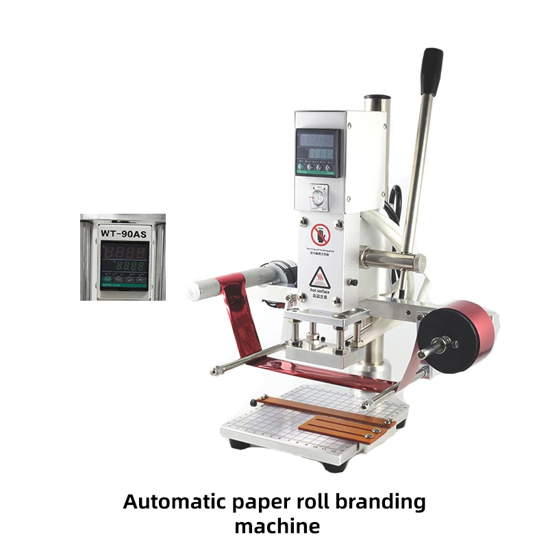 

Automatic Roll Stamping Machine Receiving Paper And Leather Notebook Small Punching Machine Printing Trademark Printing Machine