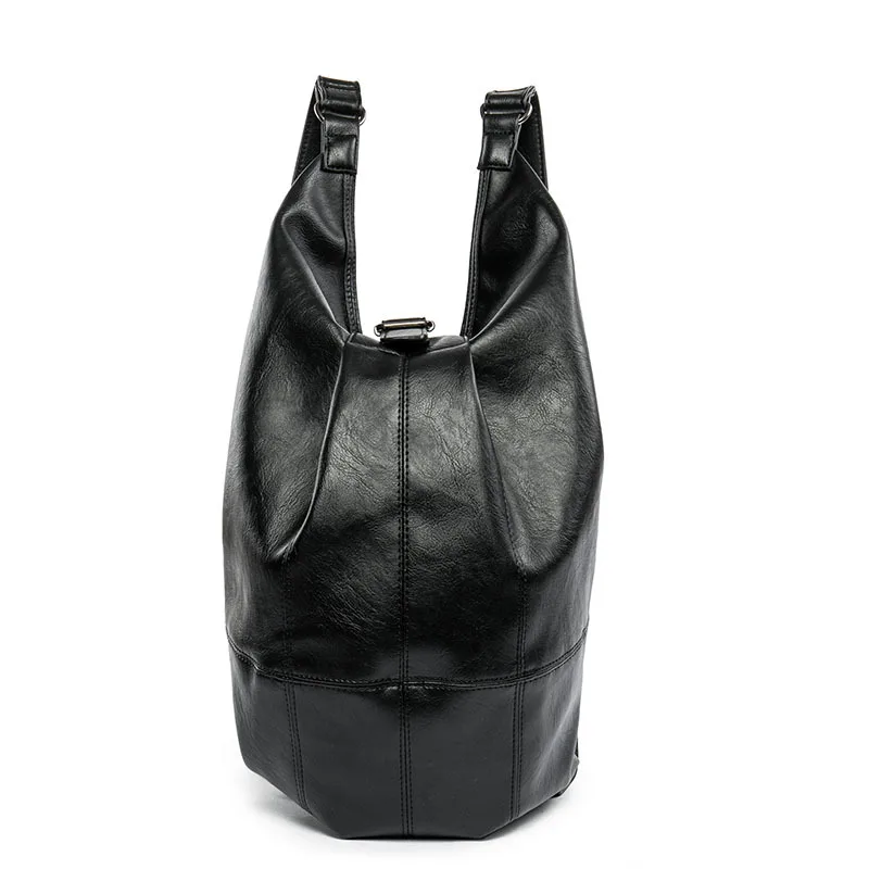 Leather Backpack Dupe Black Leather 