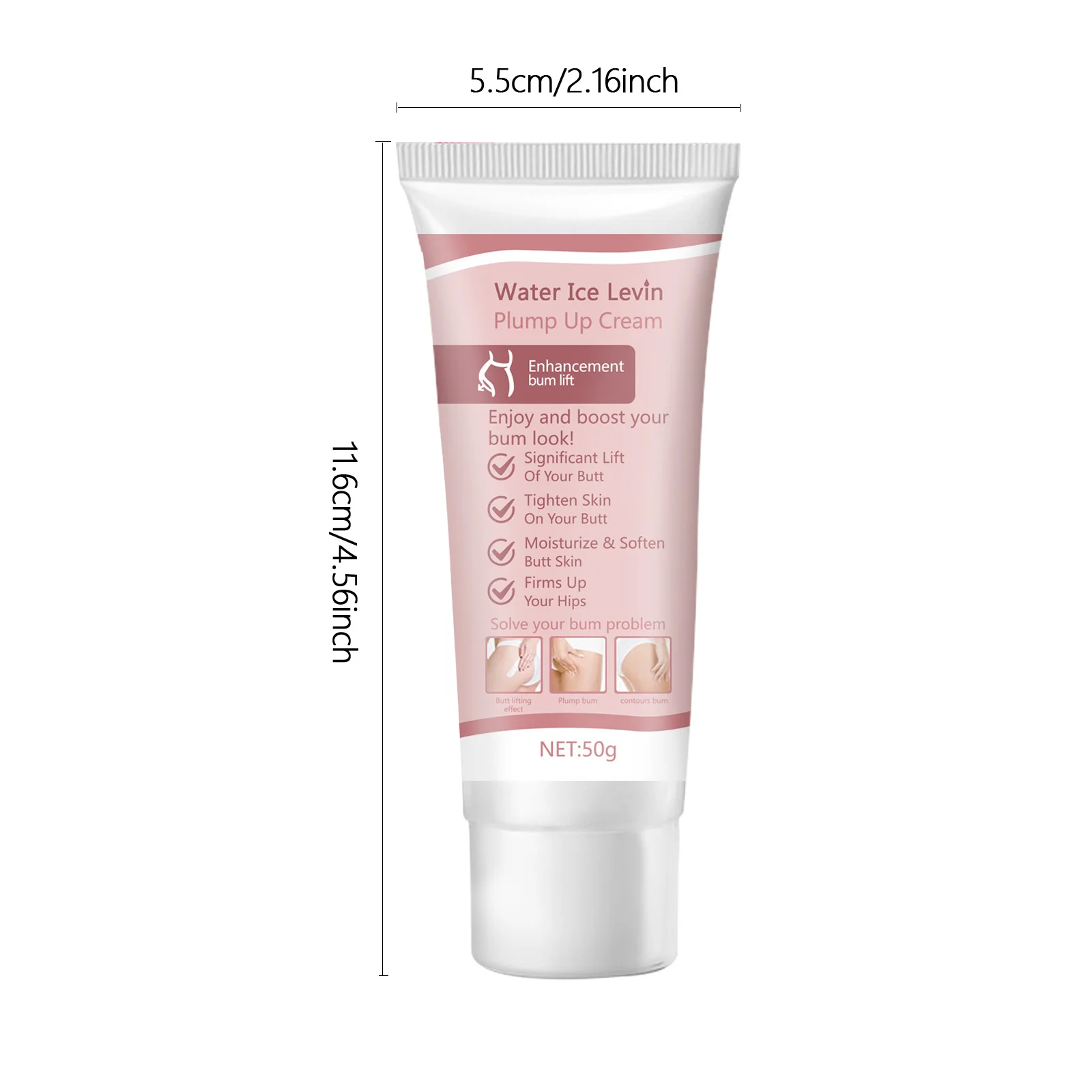 1pcs butt massage cream, containing hyaluronic acid, prevent sagging, shape hips, plump and sexy, and tighten the body 2