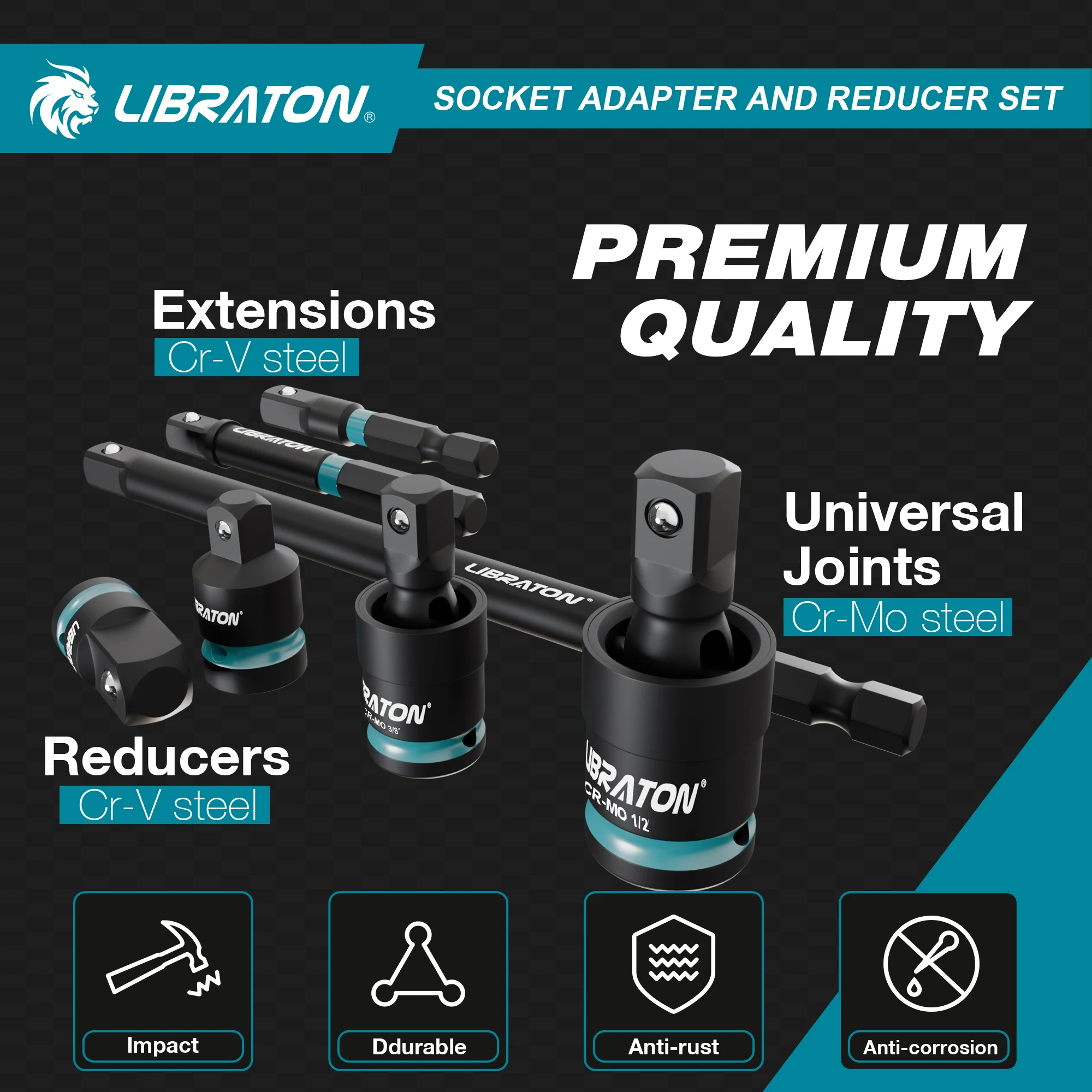 Impact Socket Adapter Set 2