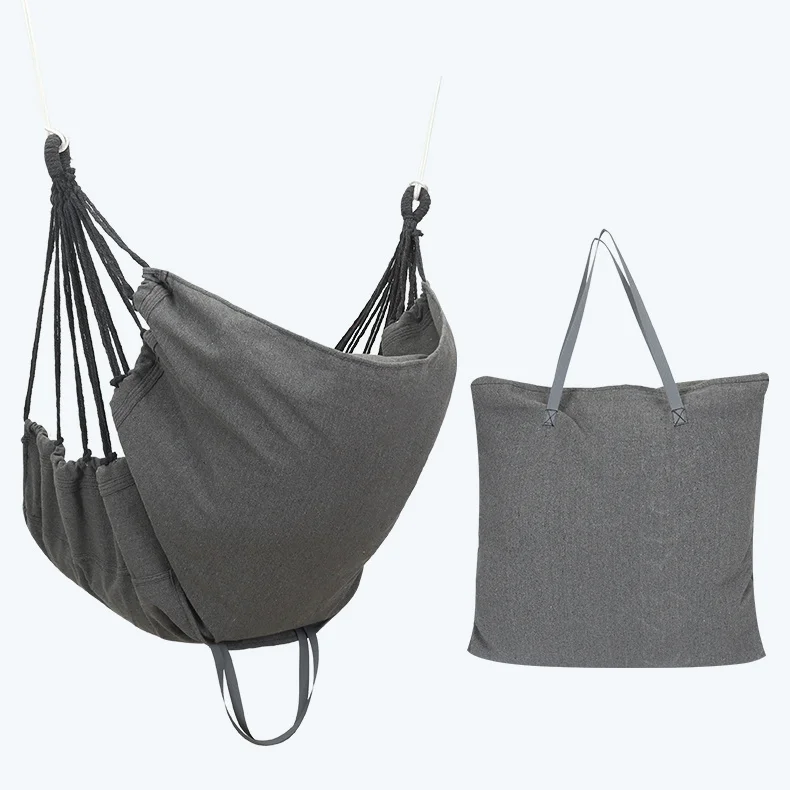 Camping Hammock Rattan Swing Chair Travel Canvas Hammock Garden Sports Dormitory Bedroom Hanging Chair Outdoor Swing Hanging Chair Adult Leisure