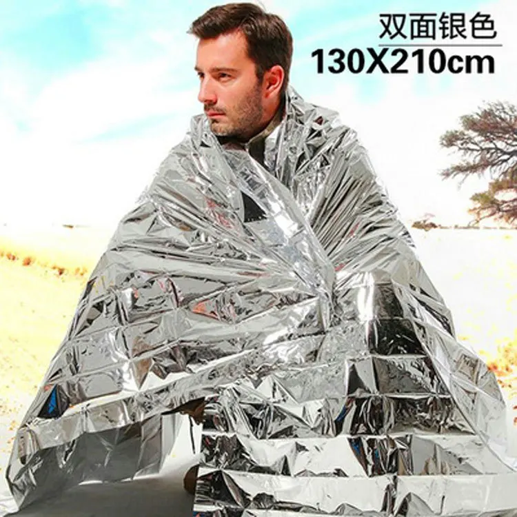 Emergency Thermal Blanket Outdoor Waterproof Survival Blanket Aluminum
