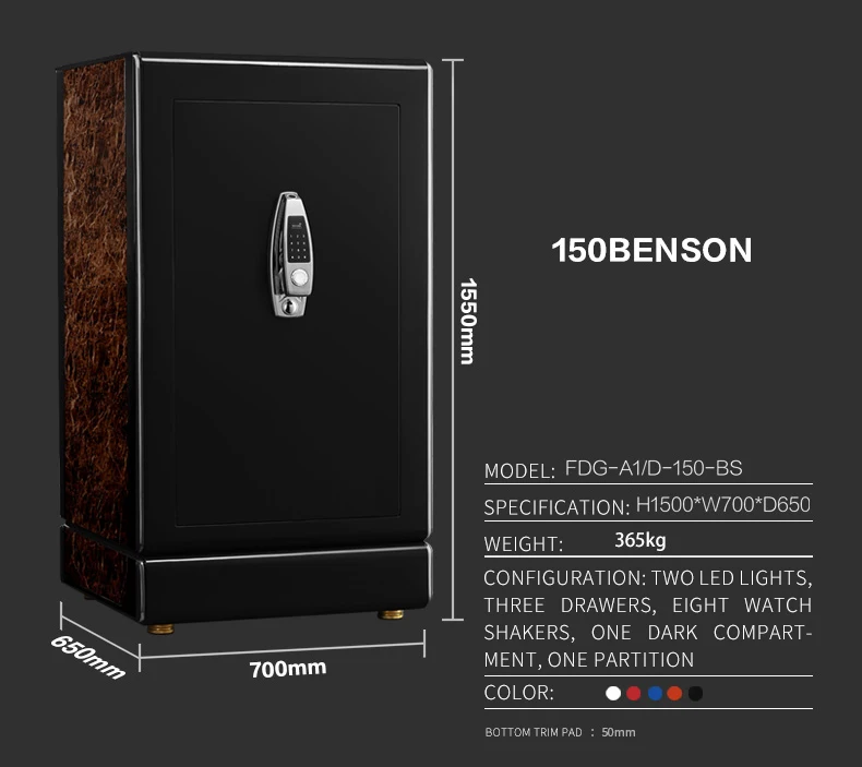 S95a2d1aa2a1c458f82a9cf6e555eadc1o Luxury Automatic Watch Winder Safety Box Watch Safe Box Fo Deposit/watch/jewelry/antique Guard Against Theft Case Strong Box