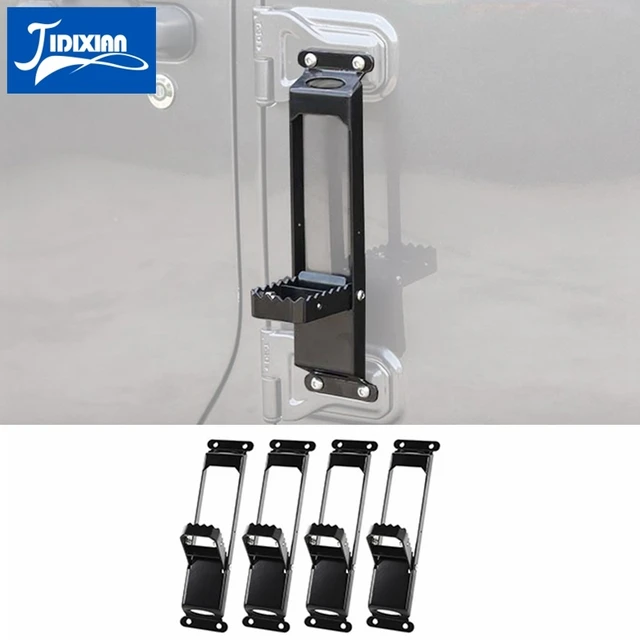 Tür Scharnier Schritt Heavy Duty Aluminium Trittbrett Faltbare Auto Klapp  Stepping Leiter für Jeep Wrangler JK JKU JL JLU 2007-2021 - AliExpress