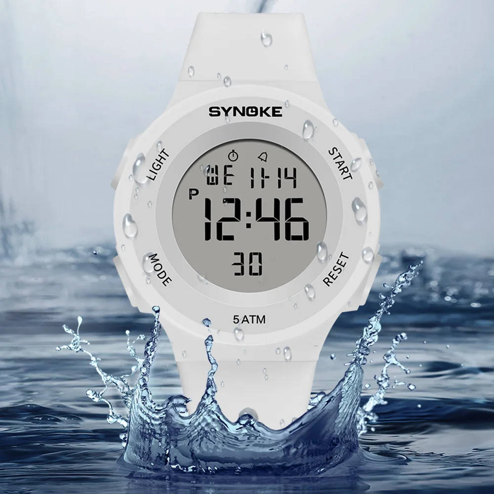 Digital Watch Lady Sports Wristband Multifunction Waterproof Chrono Outdoor Girls Fashion Student Men