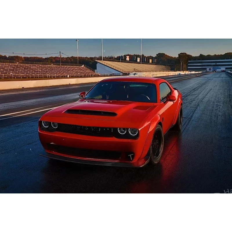 Kit Carrozzeria per Challenger 2015-2022, Accessori Auto, Copertura Paraurti Anteriore con Parafanghi Larghi, Stile Demon - immagine 2