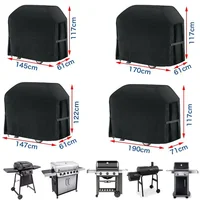 Heavy Duty Bbq Grill Cover For Outdoor Grill Waterproof Weather Resistant Uv & Fade Resistant With Velcro Straps Gas Grill Cover 1