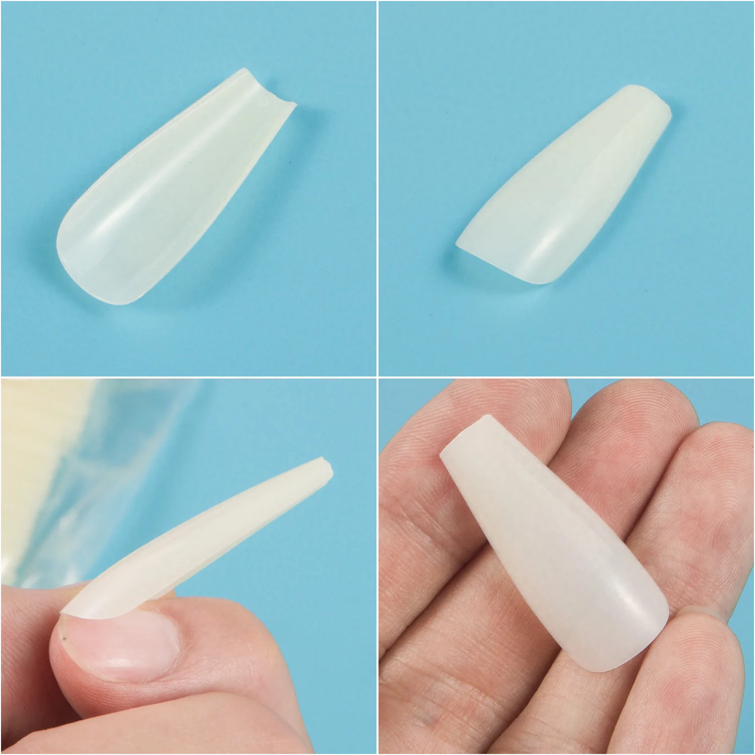 すべてのサイズのつけ爪,100個,ネイルチップ,ロング,特定のサイズ,4 5