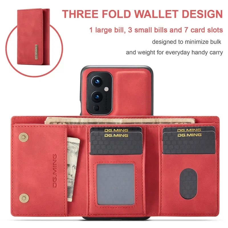 Cover Portafoglio OnePlus 12 In Pelle Con Supporto E Chiusura Magnetica – COMAKU