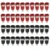 20 Red Black