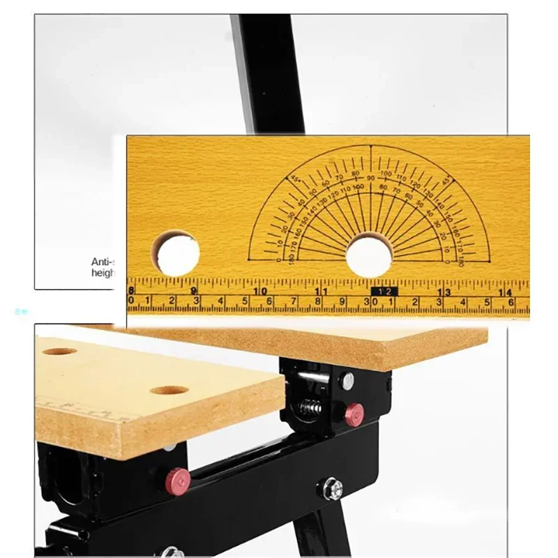 Woodworking Bench Woodworking Workbench Portable Workbench Multifunctional Carpentry Workbench Folding Woodworking Table Saw Household Portable Combined Tool Decoration Wood Working Table