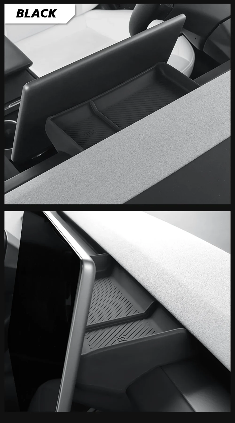 For Tesla New Model 3 Highland 2024 and Model Y Juniper 2025 Rear Screen Storage
