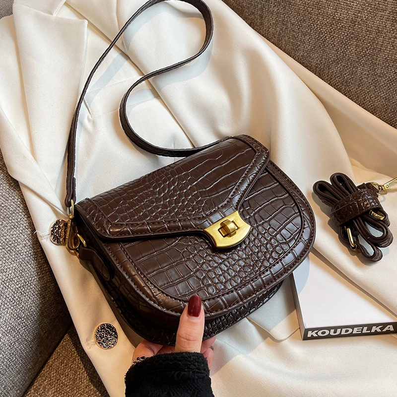 Niche Design Crocodile Pattern Bag 2022 Autumn/winter New Women Bag
