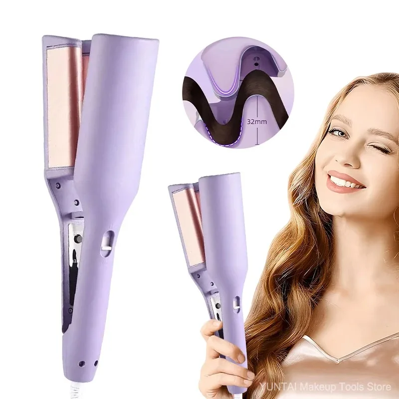 Hair Curler 32MM Hair Curler Curling Tool Egg Roll Lasting Styling Fast Heating Deep Wave Electric Curling Iron 4 Temperature Adjustable