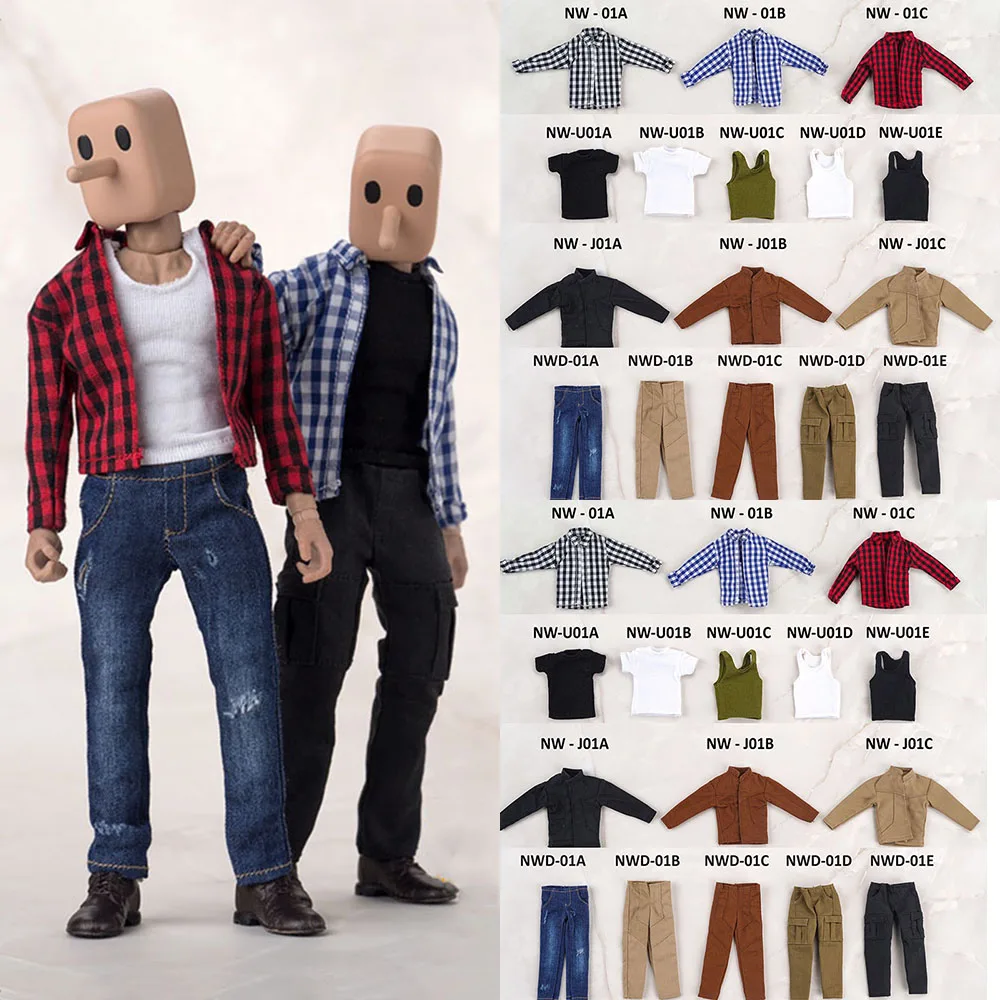 1-12-Shirt-Jeans-Male-Solider-Clothes-Classic-Plaid-Jacket-T-Shirt-Vest ...