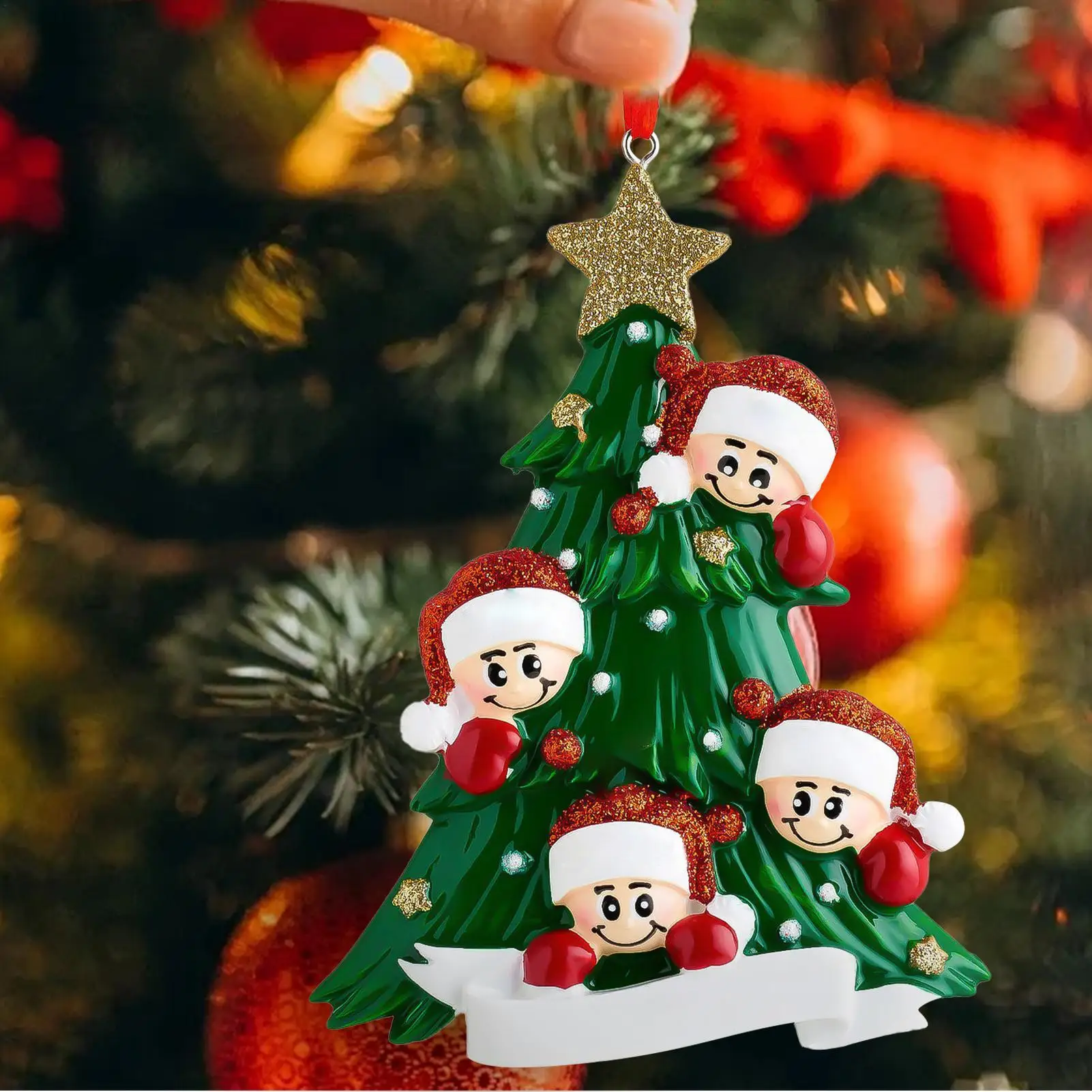 Christmas Tree Decorations Little Figurine Holiday Tree Pendant Handmade Christmas Ornament For Indoor Outdoor Party Gathering