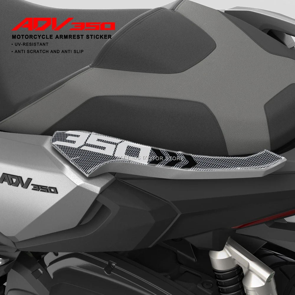 

For HONDA ADV350 ADV 350 2022 2023 3D Rear armrest sticker Motorcycle Body Sticker Non-slip Decorate Sticker