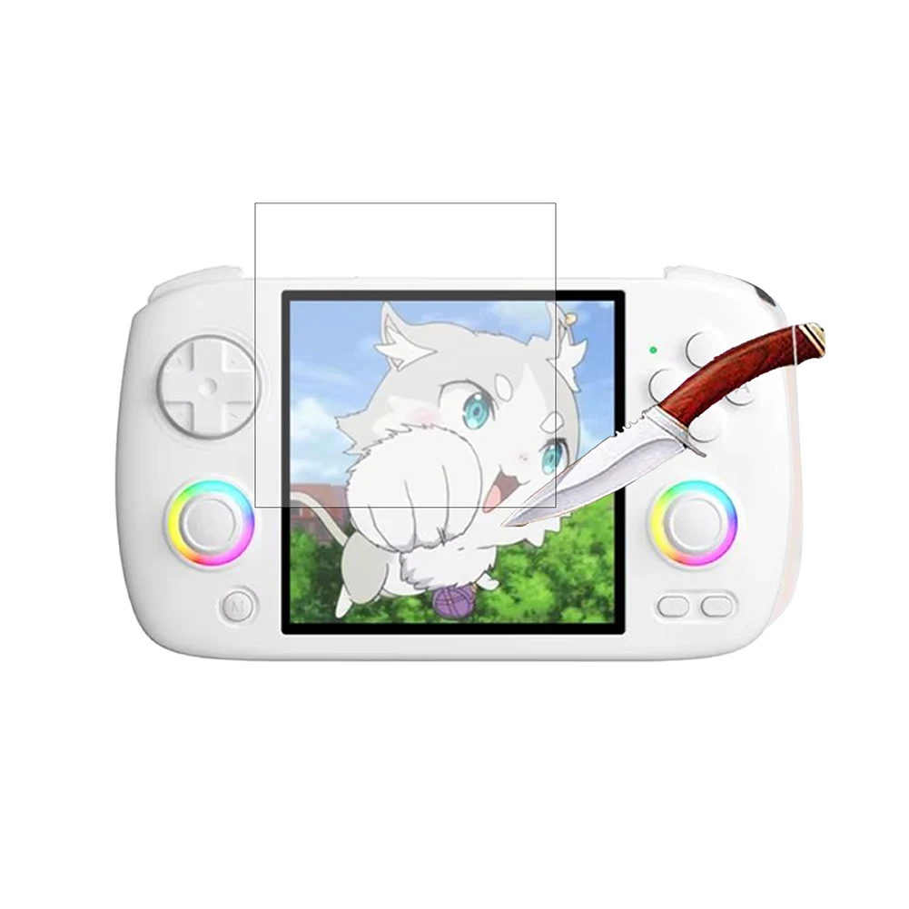 9H HD Portable Game Console Screen Protector Film Anti-Scratch Tempered Film High Touch Sensitivity for Anbernic RG CubeXX