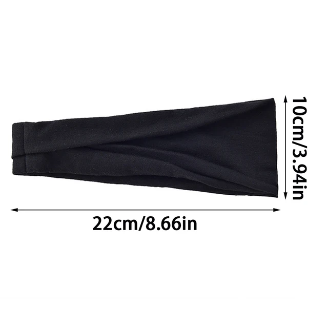 1PCS Sports Yoga Headbands for Women Non Slip Thick Womens Headband Boho Elastic Hair Bands for Women's Hair Sweat Head Band 2