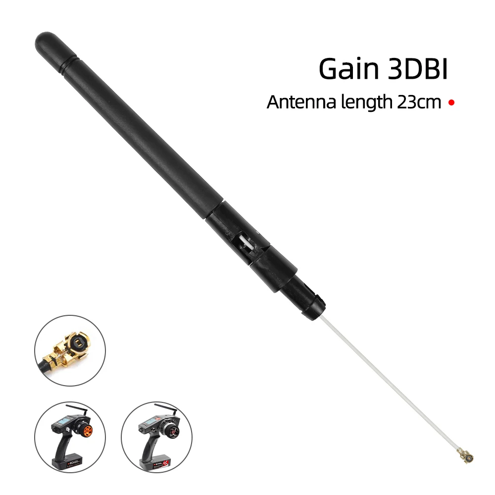 Antenne de remplacement Radiolink pour RC6GS V2 V3, 2.4GHz, montrant la base