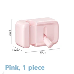 Edge - Mounted No - Drill Cable Management Clip for Desks - Tidy Cord Organizer for Charging and Data Wires (Pink 1 piece)