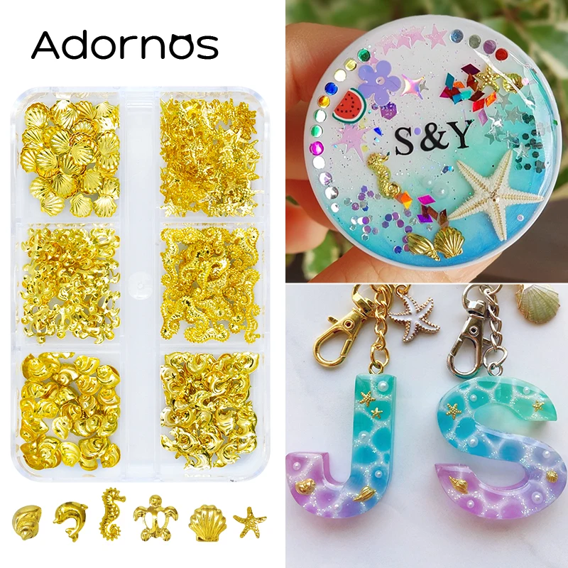 300pcs-Summer-Ocean-Metal-Rivets-Resin-Filling-Epoxy-Silicone-Mold ...