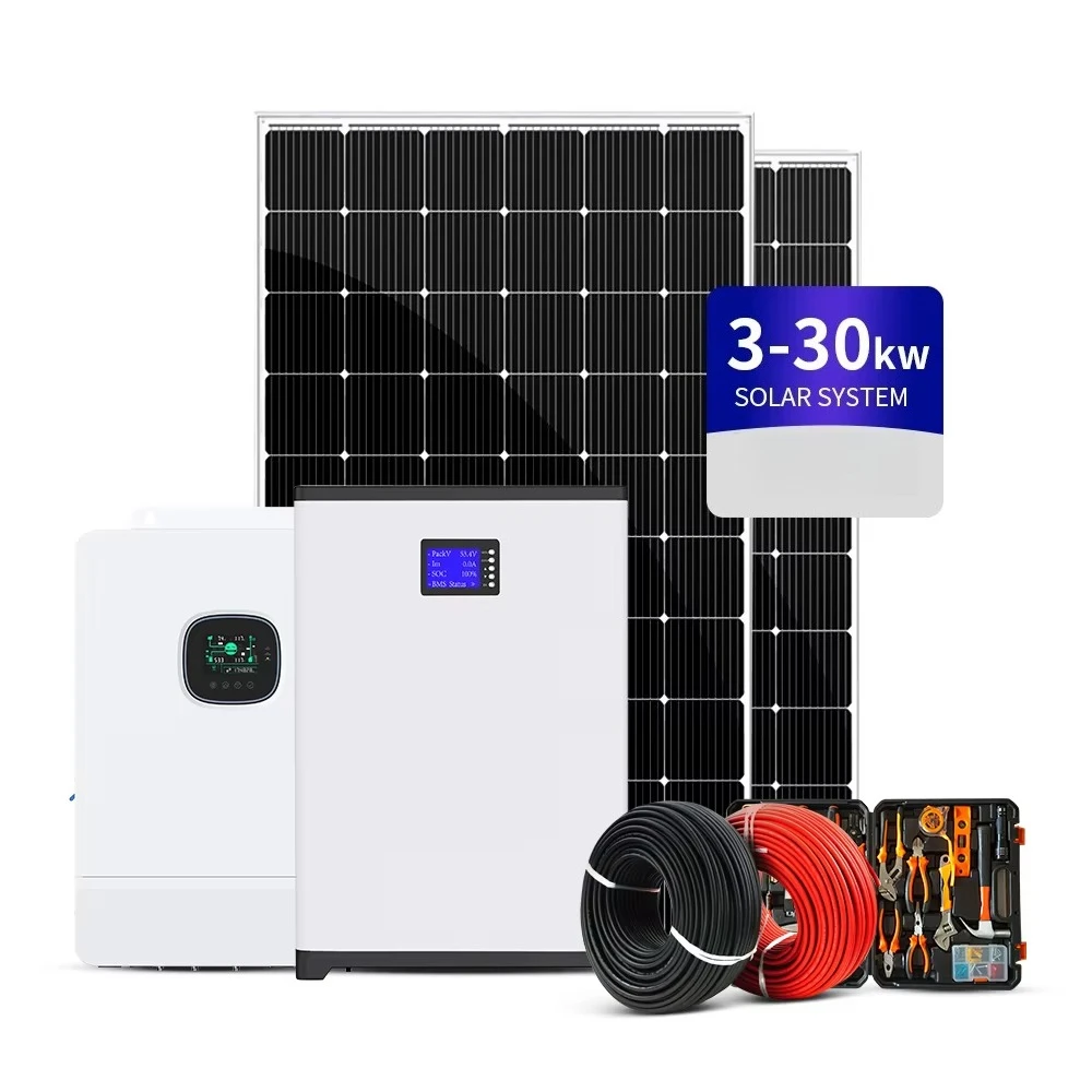 Complete 1kw 3kw 5kw 10KW off Grid Solar Power System Hybrid Inverter ...
