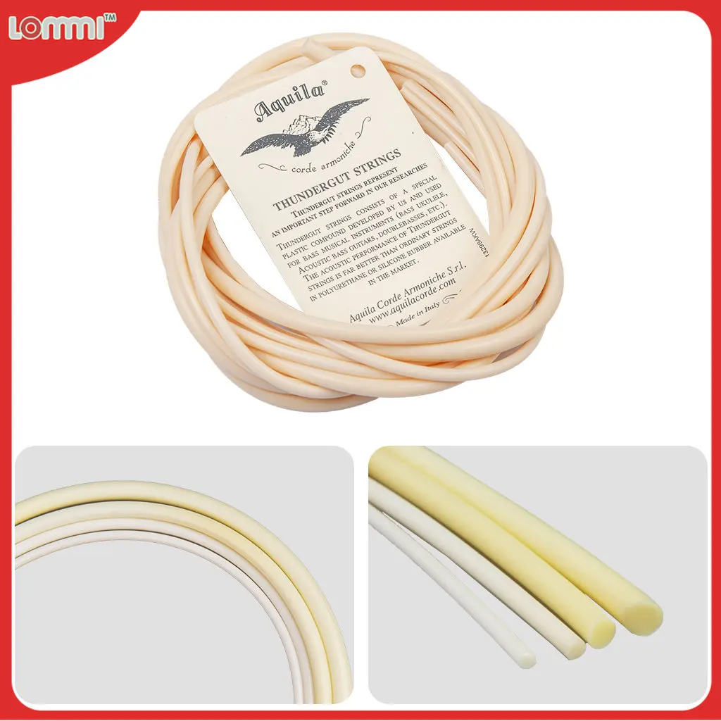 

1 Pack 4PCS Bass Ukulele Bass Ubass Strings Rubber Mateial Ubass Aquila Strings 4 Strings Hawaii Guitar Parts Accessories SET