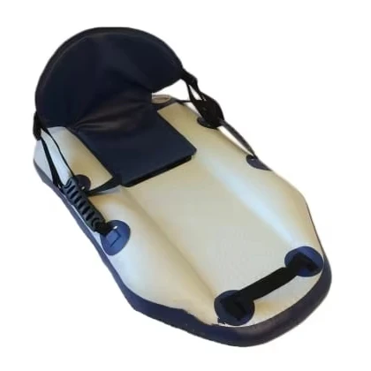 Factory Foldable Towable Snow Tube Winter Sports Inflatable Toboggan Drop Stitch Snow Sled With Handles for Sale