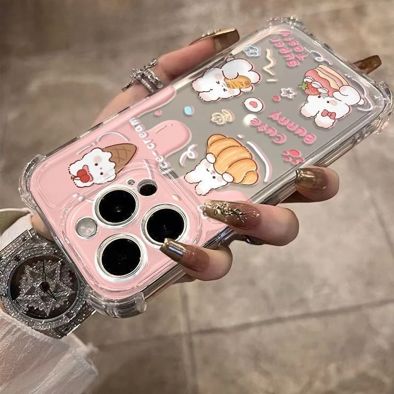 Cartoon Rabbit Design Phone Case - Fun & Stylish Protection Cover