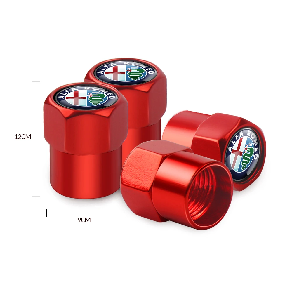 4PCS Stylish Car Tire Valve Caps Dust Covers - Premium Car Accessories
