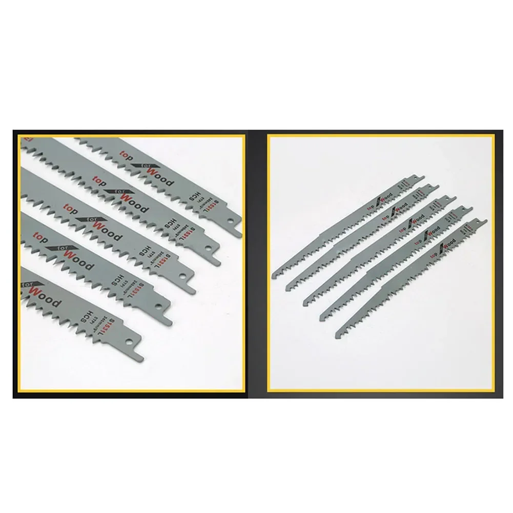 Wood Pruning Saw S1531L 1/3/5 Pc 240mm High Carbon Steel Reciprocating Saw Blades Wood And PVC Pipe Cutting
