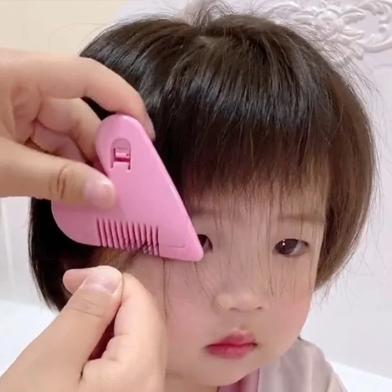 Heart Shape Hair Cutting Trimmer Barber Comb Bangs Hair Remover Home Mini Makeup Tools for Thinning Beauty Cut Accessories