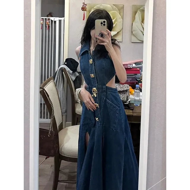 Vestidos Largos Vestidos Vaqueros Amazon El Vestido Vaquero De