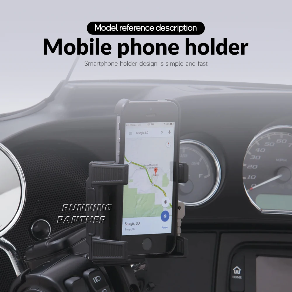 

Universal Motorcycle Phone Mount Navigation Bracket Holder Support For Harley Yamaha Kawasaki Suzuki indian Honda GL1800 GL1500