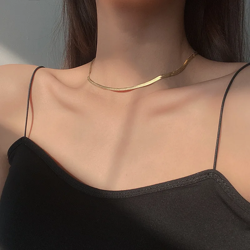 アクセサリー brosky-jewelry 10k snake chain choker THICK SNAKE CHAIN 10K CHOKER NECKLACE 35cm 41cm | 商品詳細