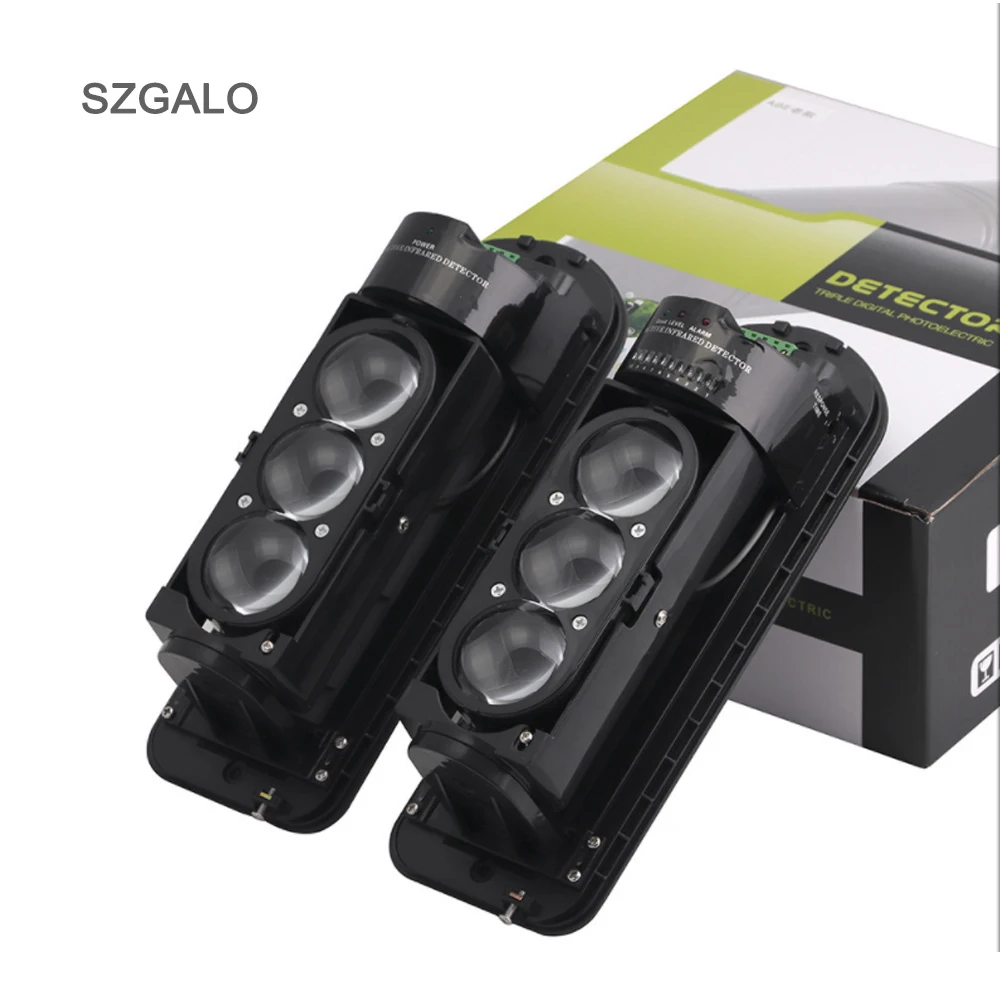 

Anti-intrusion 3-Beams Intelligent IR Photocell Sensor , Outdoor Detctor Distance 200M For Home Alarm System