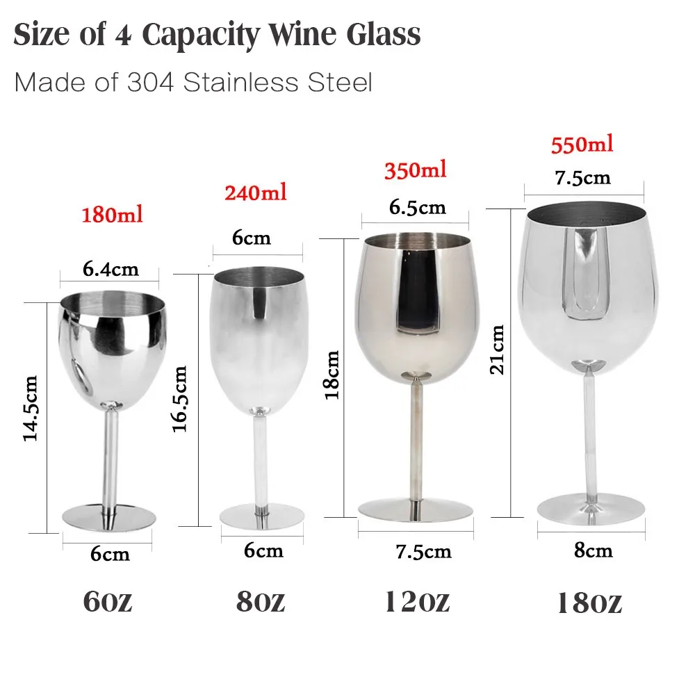 Glass Drinkware 2Pcs Classical Wine Glasses