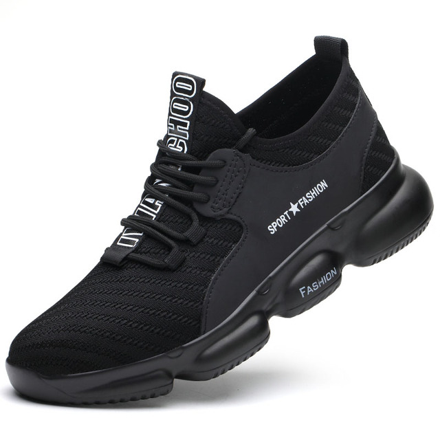 Breathable Work Security Boots Lightweight Steel Toe Cap Protective Sneakers Sport Safety Shoes Casual Shoes for Men