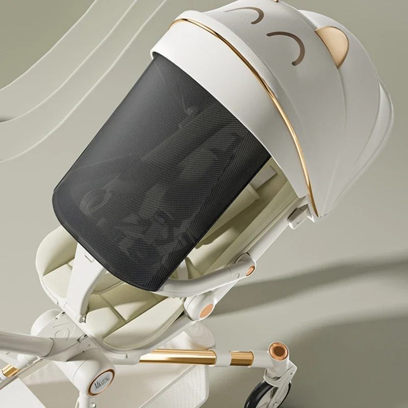 Lightweight High-view Baby Stroller Seat Can Be Rotated Backrest Can Be Adjusted Push Rod Adjusted Portable Baby Stroller baby stroller