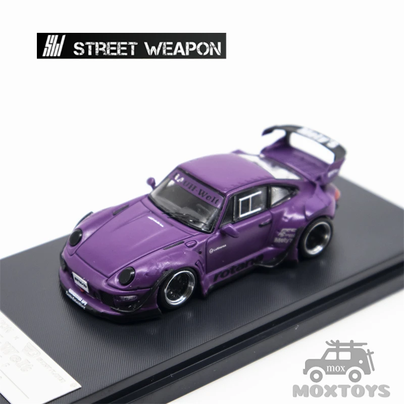 

Street Weapon 1:64 RWB 993 Rotana GT wing Purple Diecast Model Car