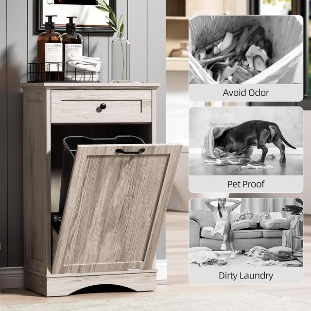 Tilt-Out Trash Cabinet 5