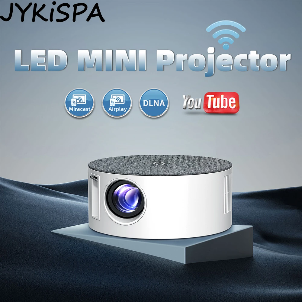 LED Mini Portable Projector Smart Version Built in Speaker 800*480p Home Multimedia Video Player Support Mobile Phone for Room android 4k smart advertising music mkv media player box tv box support usb sd video advertising players reproductor multimedia