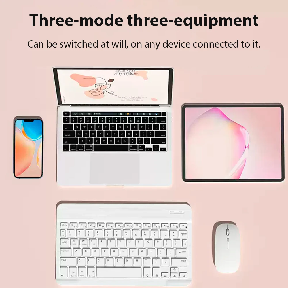 Mobile Phone Tablet Keyboard For Android IOS Windows Bluetooth Wireless Keyboard Tablet Accessories Plurilingual Mini